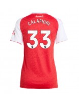 Arsenal Riccardo Calafiori #33 Hjemmedrakt Dame 2025-26 Korte ermer